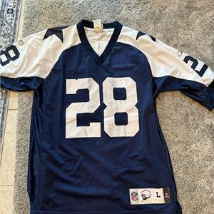 NFL Navy and White Jersey with Number 28